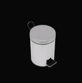 CHROME ROUND SOFT CLOSE REFUSE BIN 6LT