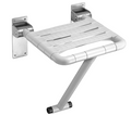 WHITE ABS FOLDABLE SHOWER SEAT