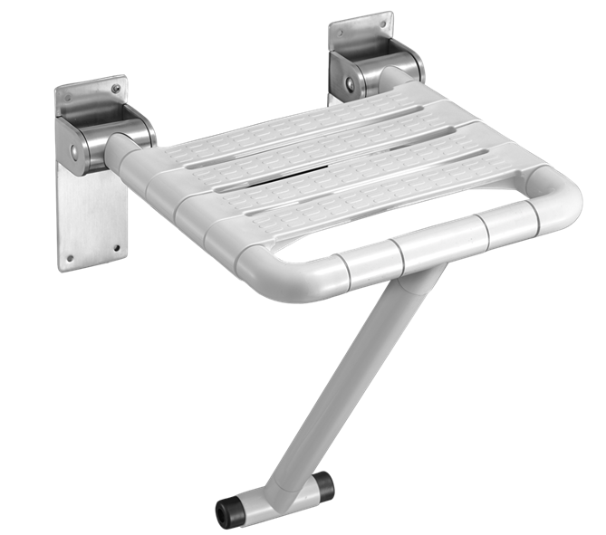 WHITE ABS FOLDABLE SHOWER SEAT