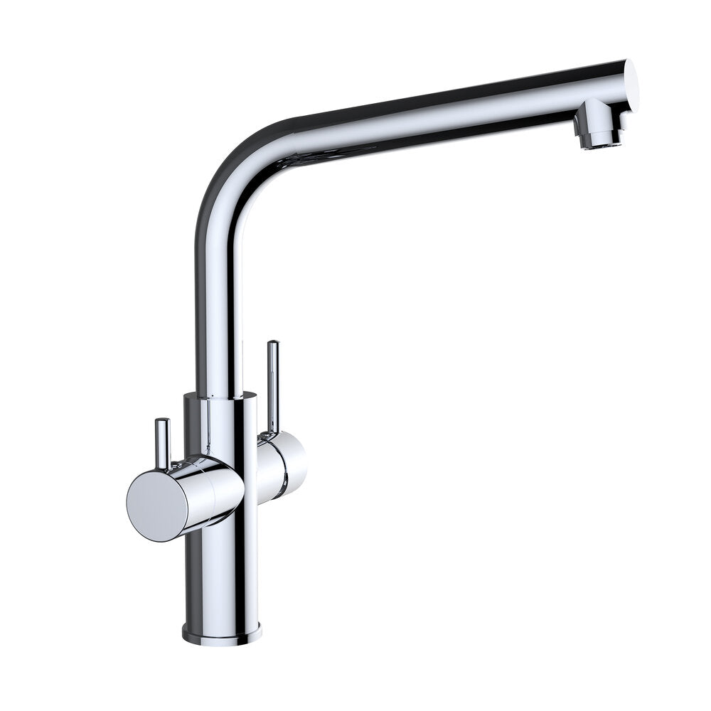 CHROME 3-WAY SINGLE LEVER KITCHEN MIXER