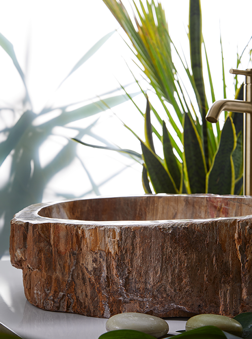 WOOD BASIN 45X40X15CM